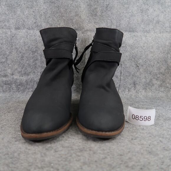 Sam Edelman Shoes Womens 9.5 Booties Fashion Leather Classic Biker Morris Black - Picture 3 of 13